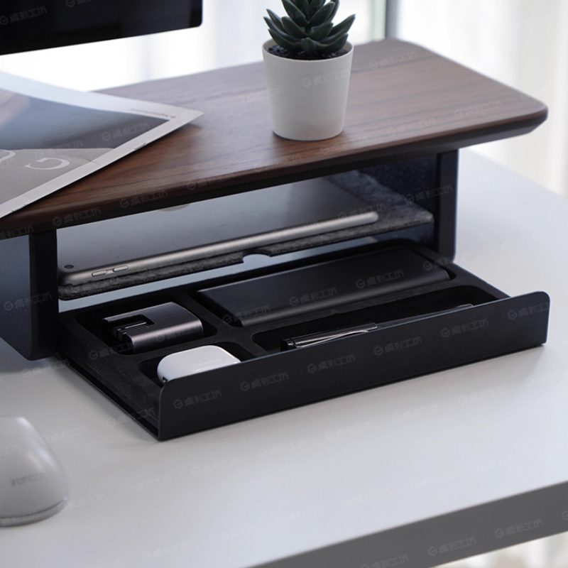 Desk Setup Home Office - 모니터 스탠드 라이저 수납 서랍 사무실