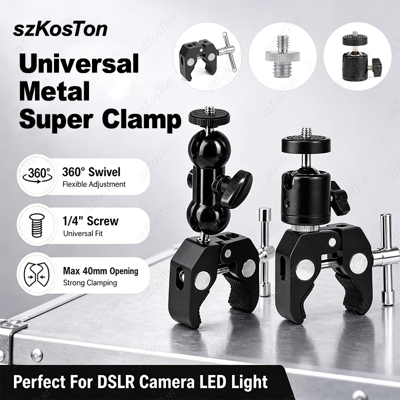 Monitor Arm Clamp - 카메라 메탈 슈퍼 클램프 360 °