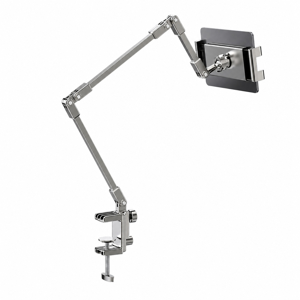 Desk Setup Stand - 4.7-12.9인치 휴대폰/태블릿용 조절 가능한 침대 휴대폰