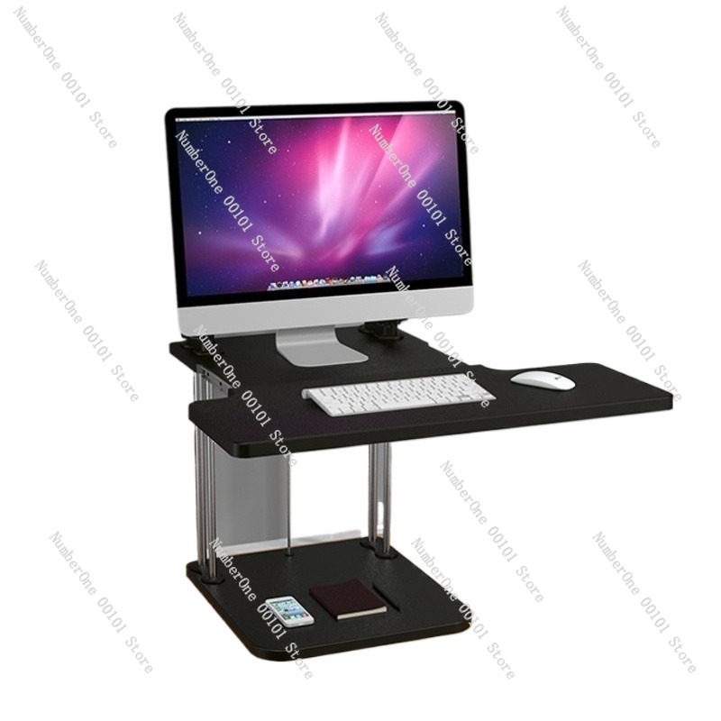 Desk Setup For Laptop And Monitor - 높이 조절 가능한 스탠딩 데스크 컨버터,