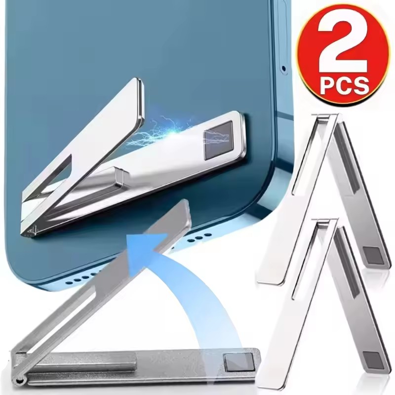 Desk Setup Stand - 보이지 않는 초박형 자석 휴대폰 거치대
