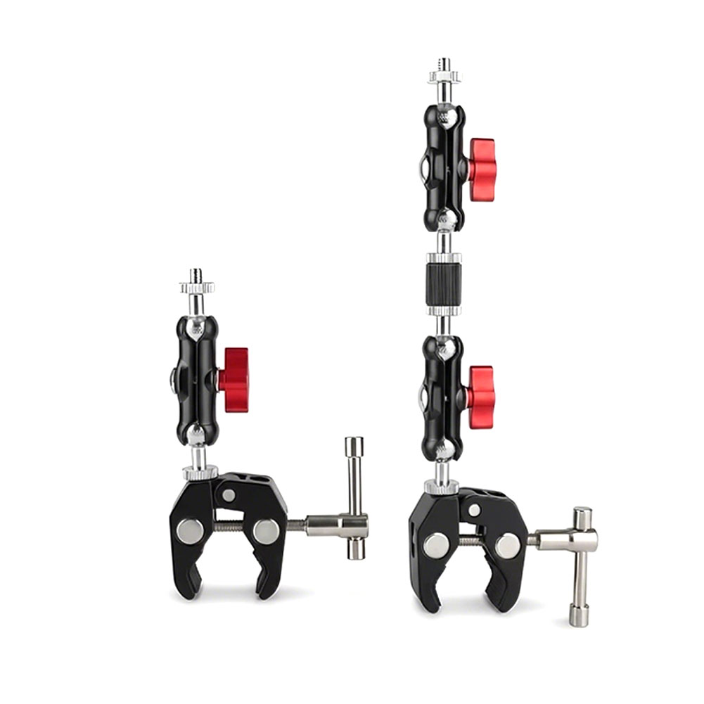 Monitor Arm Clamp - 1/4 카메라 메탈 슈퍼 클램프, 더블