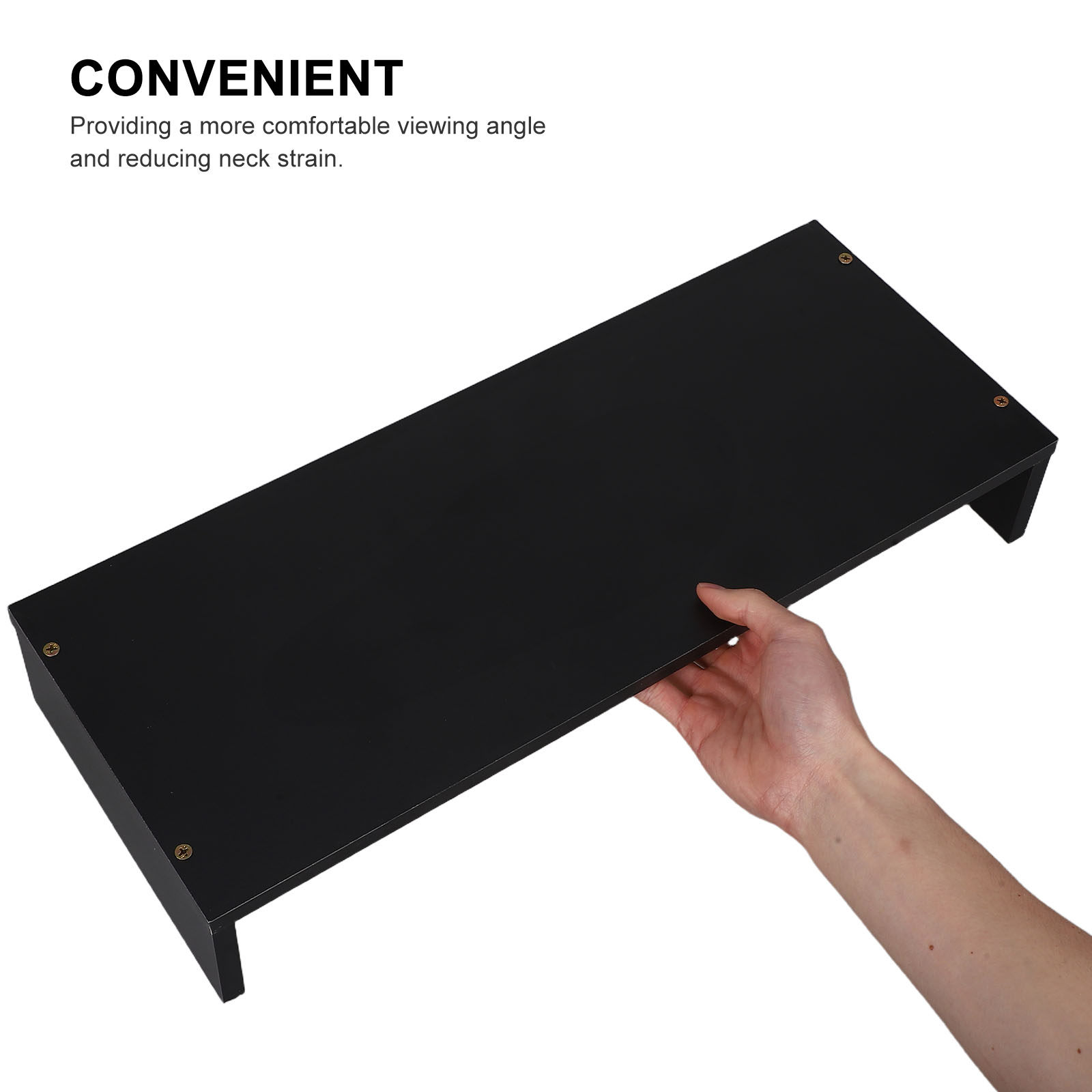 Desk Setup For Laptop And Monitor - 작업 환경을 업그레이드하세요: 나무 모니터 받침대,