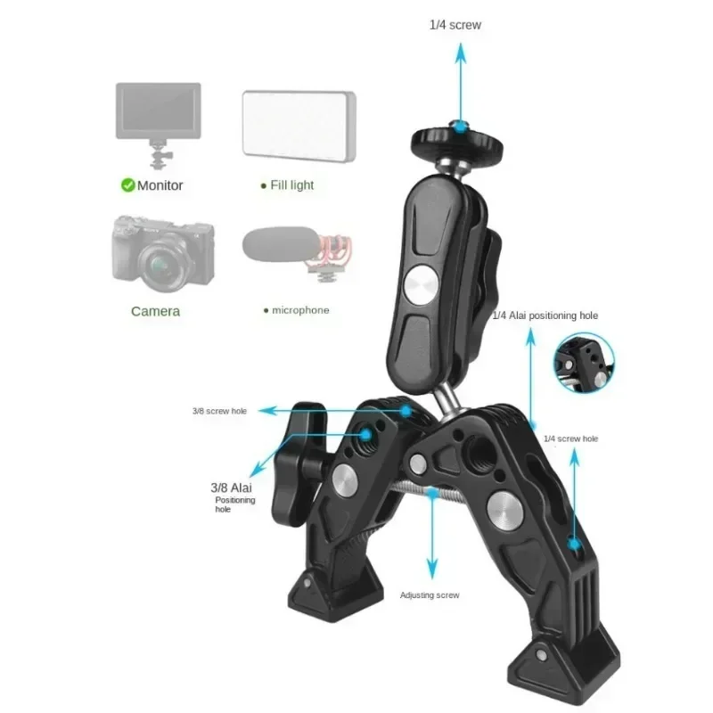 360도 회전 가능한 메탈 슈퍼 클램프 °   볼 헤드 - Monitor Arm Clamp 리뷰 및 가격