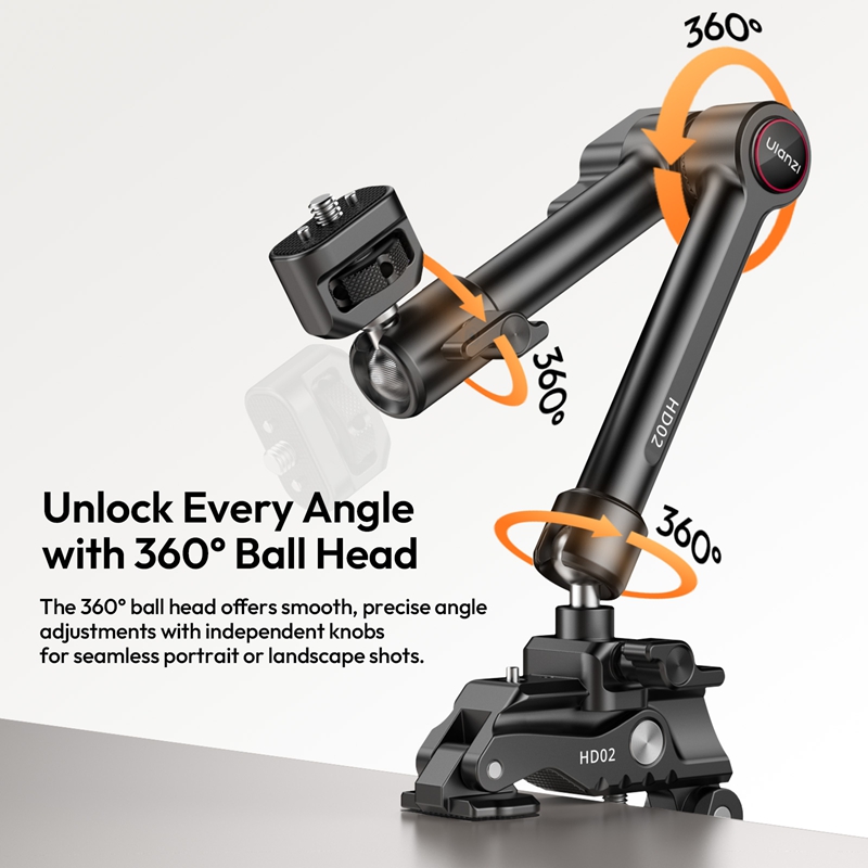 Ulanzi 10인치 매직 암 키트 HD02 슈퍼 클램 - Monitor Arm Clamp 리뷰 및 가격