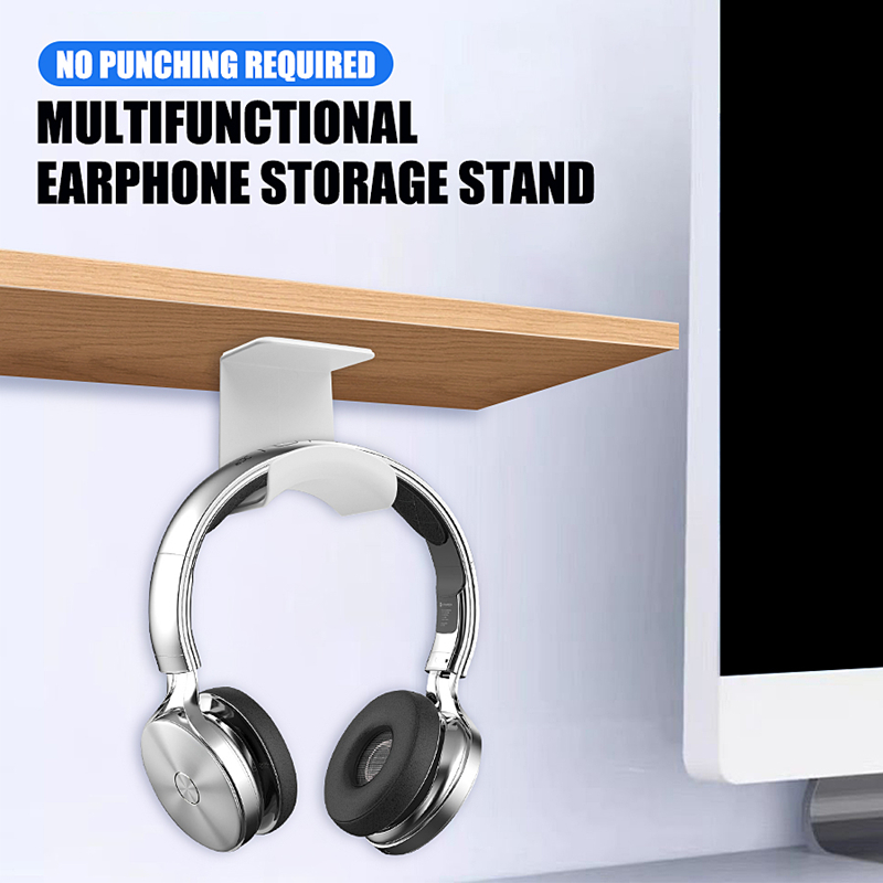 범용 헤드폰 스탠드 접착식 플라스틱 벽걸이형 헤드셋 거 - Desk Setup Stand 리뷰 및 가격