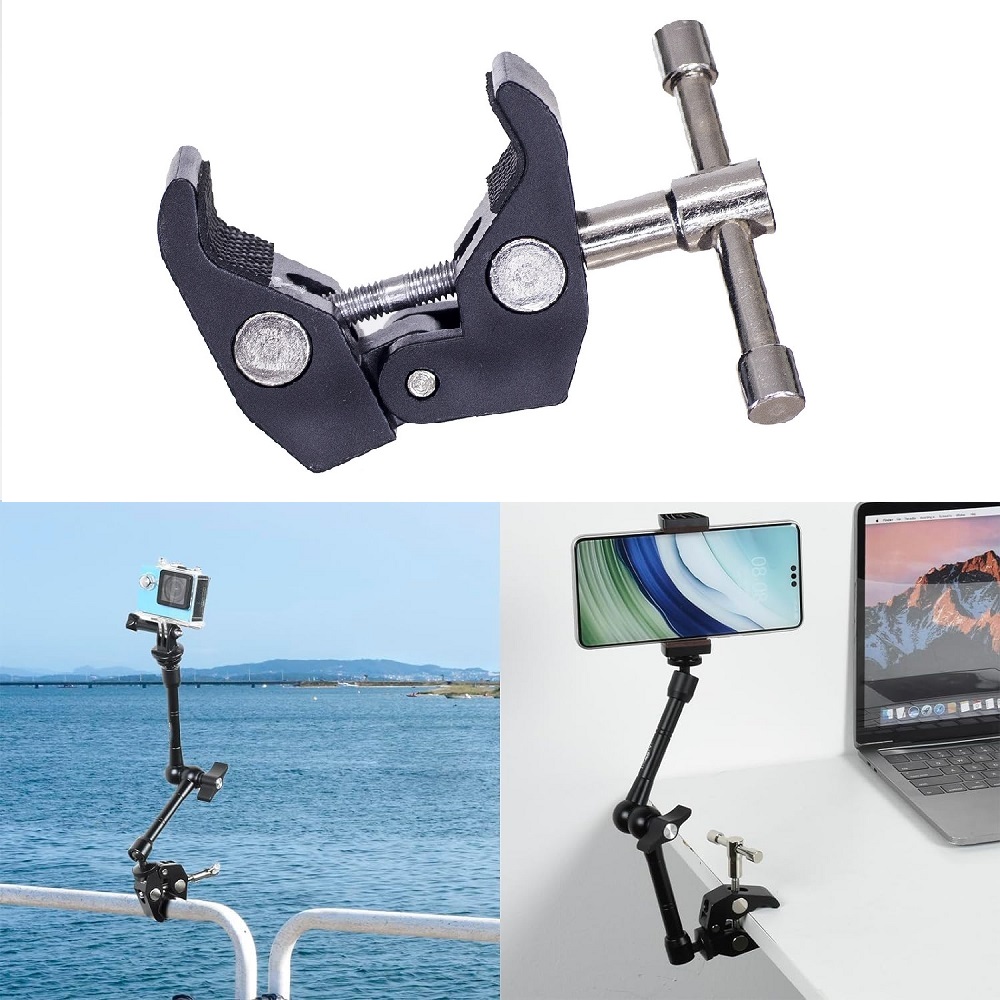 대형 암 클립 볼헤드 클램프 더블 볼 어댑터 슈 마운트 - Monitor Arm Clamp 리뷰 및 가격