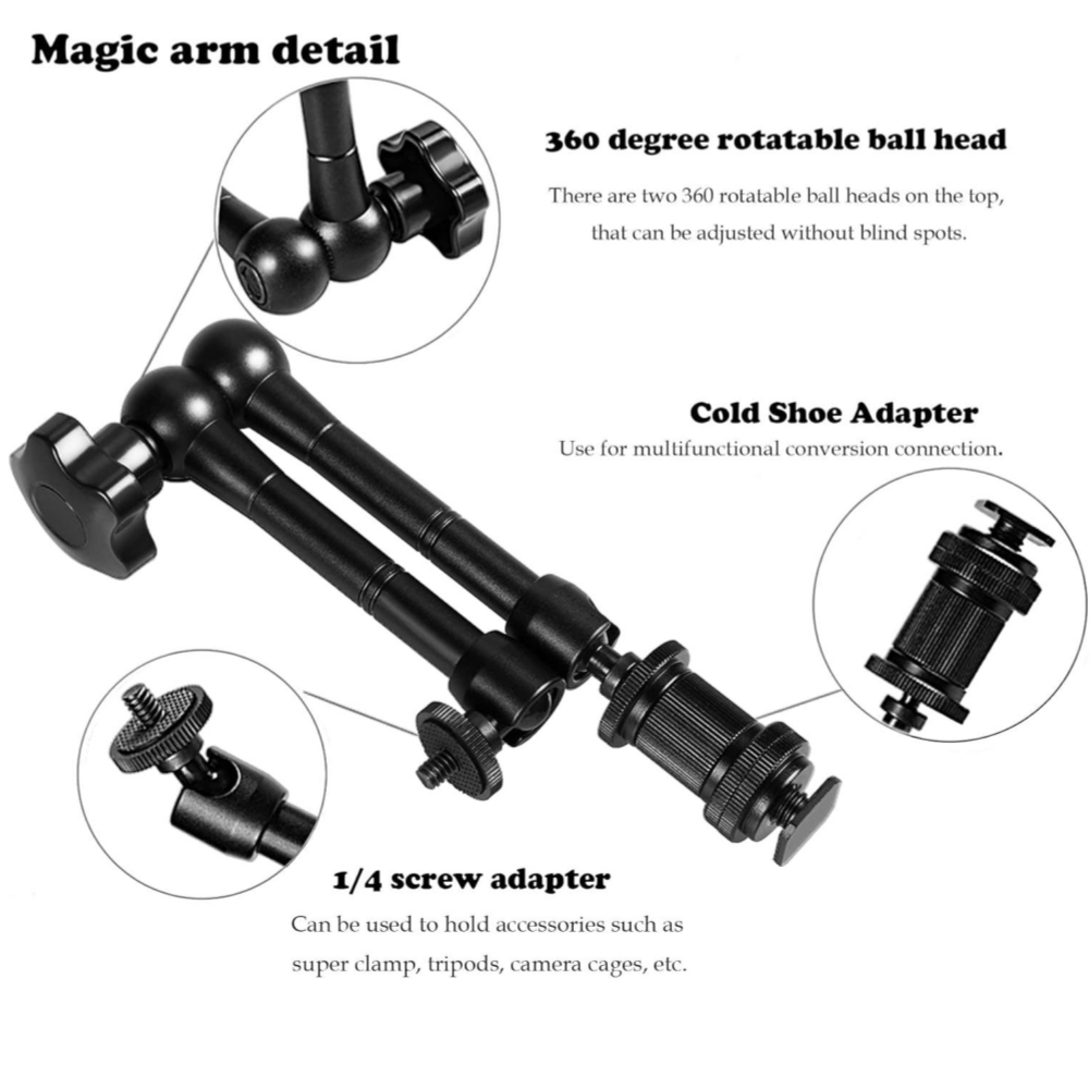 메탈 매직 암 11인치 관절형 슈퍼 클램프 포함 다양한 - Monitor Arm Clamp 리뷰 및 가격