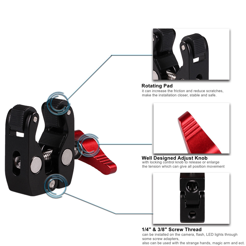 금속 다기능 볼 헤드 클램프 볼 마운트 매직 암 슈퍼  - Monitor Arm Clamp 리뷰 및 가격