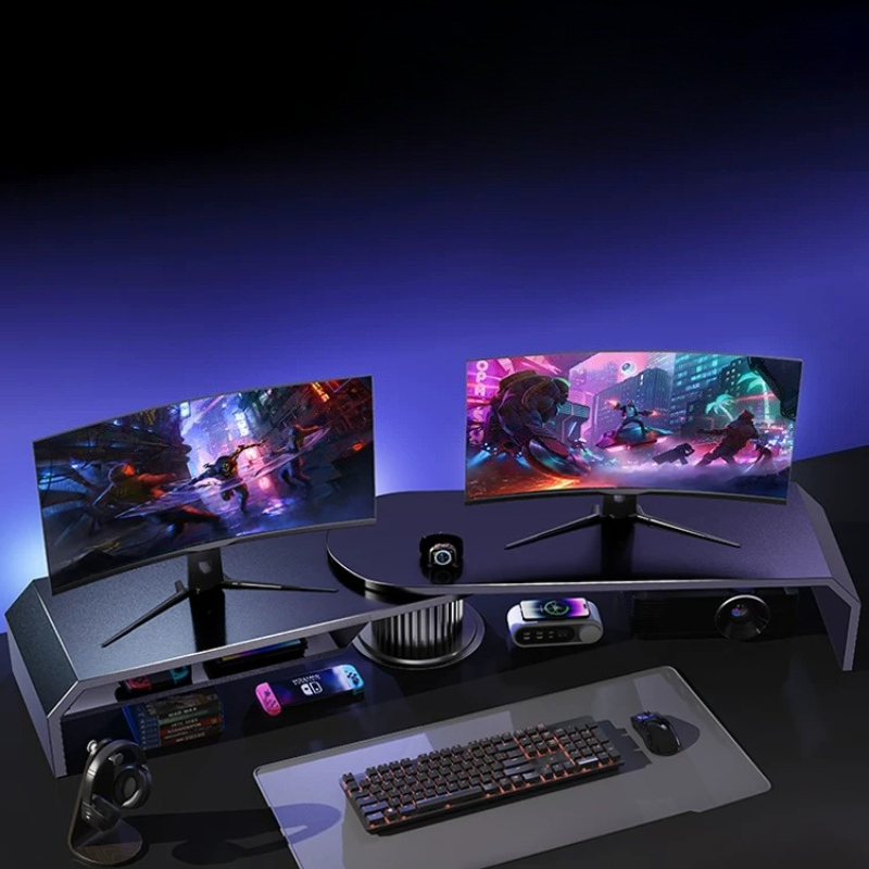 게이밍 듀얼 모니터 스탠드 사무실 화면 높이 조절대 조 - Desk Setup For Laptop And Monitor 리뷰 및 가격