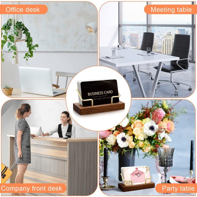 【A8】나무 명함 홀더 정리함 사무실 책상 디스플레이  - Desk Setup Home Office 리뷰 및 가격