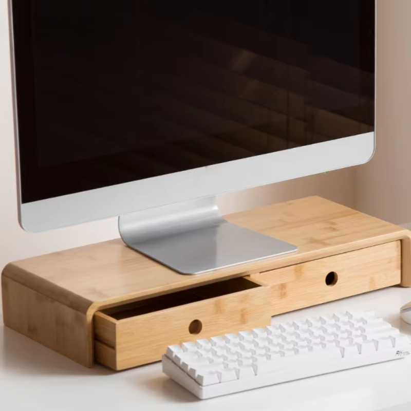 대나무 노트북 모니터 받침대 친환경 데스크탑 정리함 서 - Desk Setup For Laptop And Monitor 리뷰 및 가격