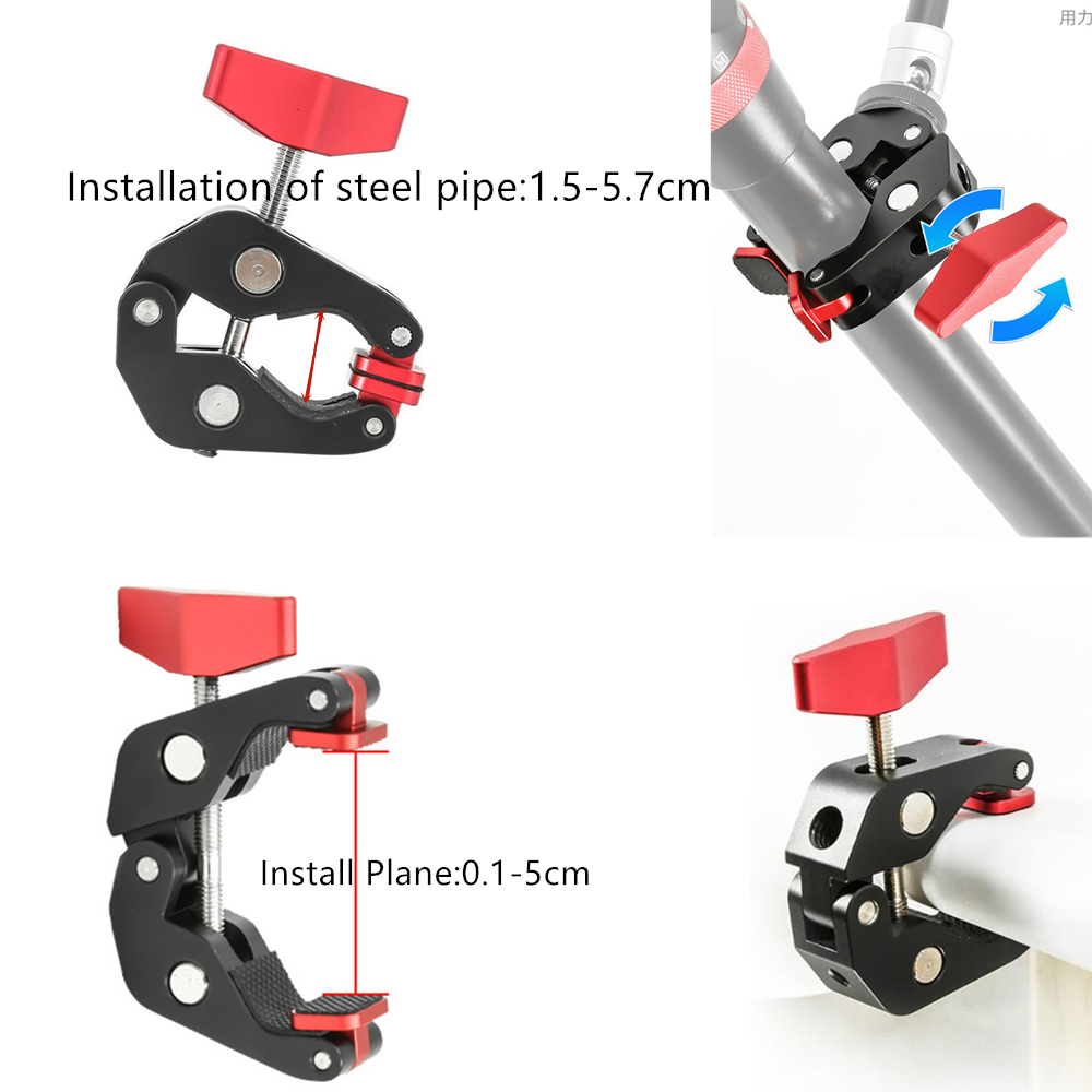 조절 가능한 관절식 마찰 매직 암 대형 슈퍼 클램프 ( - Monitor Arm Clamp 리뷰 및 가격